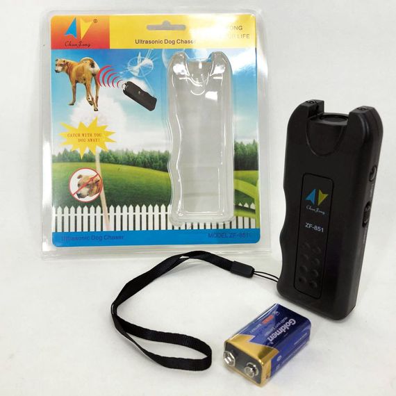 Ультразвук для відлякування собак, Засіб від собак Ultrasonic ZF-851 Потужний ультразвуковий відлякувач | Зображення 1