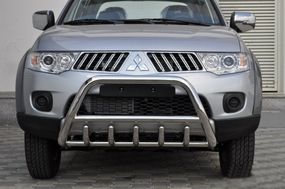 Передній захист WT003 (нерж.) для Mitsubishi Pajero Sport 2008-2015рр