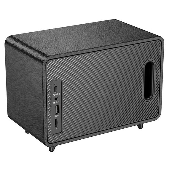Bluetooth Колонка Hoco BS65 Pearl Retro Black | Зображення 1