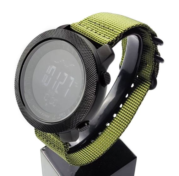 North Edge Мужские водостойкие спортивные тактические с компасом часы North Edge Apache Green 5BAR | Зображення 2