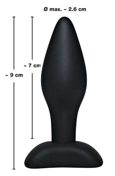 Анальна пробка - Black Velvets Butt Plug Small Sex Aura | Зображення 3