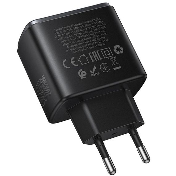СЗУ Hoco C159A Upgrade PD65W (1USB-C) Black | Зображення 5