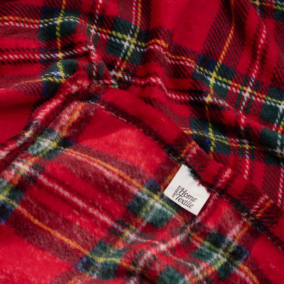 Плед Ardesto Christmas Flannel 160х200см, 100% поліестер, клітинка, червоний (ART0133PB) | Зображення 2