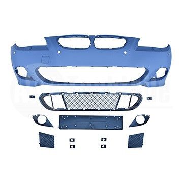 Бампер передний BMW 5 E60 03-06/ 5 E61 03-06 (M-Technic с PDC 24mm, с Фароомыв.), AutoTechteile, 710 5197, 006