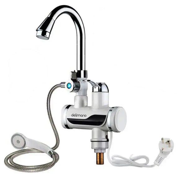 Нижнее подключение к воде Проточный водонагреватель с душем | Зображення 4