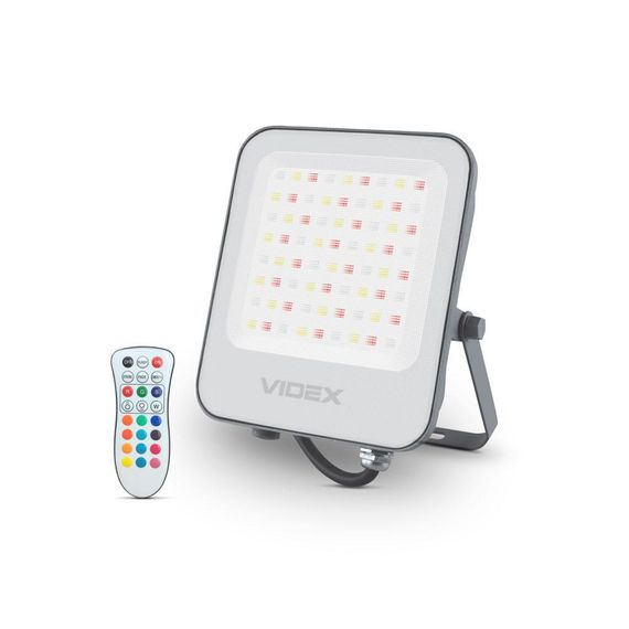 LED прожектор VIDEX 50W RGB 220V | Зображення 1