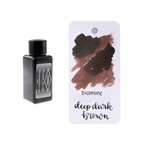 Чернила для перьевых ручек насыщенных оттенков Diamine Ink 30 Deep Dark 30мл, Deep Dark Brown