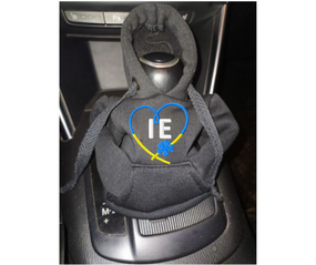 Чохол кофта Худі аксесуар на КПП  Car Hoodie ІЕ чернівецька область чорний подарунок автомобілісту 10070