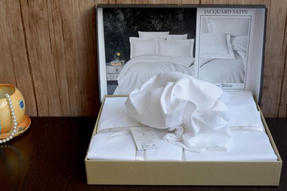 Постільна білизна First Choice Jacquard Satin 200 х 220 см Sare White | Зображення 7