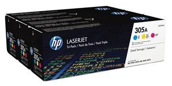 Картридж HP 305A CLJ M351/M375/M475/M451 (CE411A,CE412A,CE413A) CYM (3*2600 стр) Тройная упаковка (CF370AM)