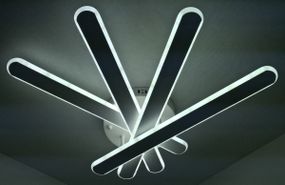 Люстра світлодіодна стельова LED світильник для квартири на стелю лед 25331 Білий 12х51х60 см.