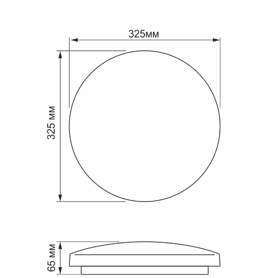 LED Світильник настінно-стельовий 24W 5000К 220V Кільця TLCL-245C Titanum | Зображення 1