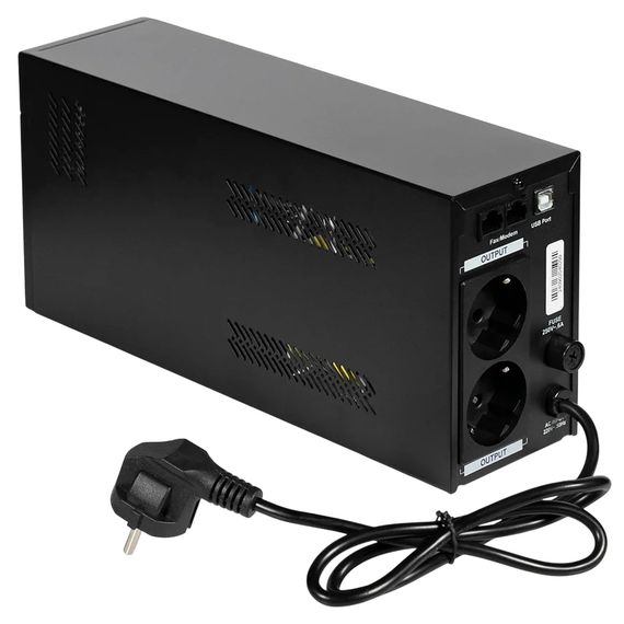Kraft KRF-1200VA/720W(LED) LiFePO4 UPS Джерело безперебійного живлення | Зображення 2