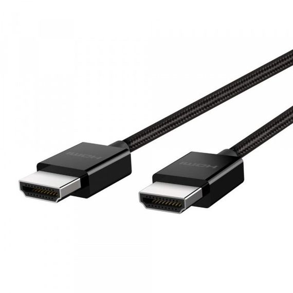 Кабель Belkin HDMI 2.1 (AM/AM) 4K/120Hz or 8K/60Hz, 48Gbps Ultra High Speed, 1m, black (AV10176BT1M-BLK)