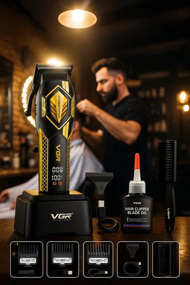 Машинка для стрижки безпроводна VGR V-119 GOLD (46514-VGR-119 GOLD_1416) | Зображення 1