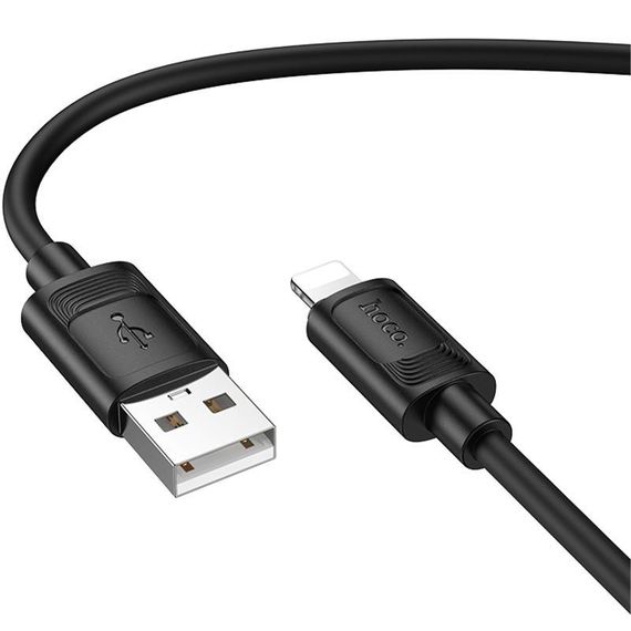 Дата кабель Hoco X122 Benefit USB to Lightning 2.4A (1m) Black | Зображення 3