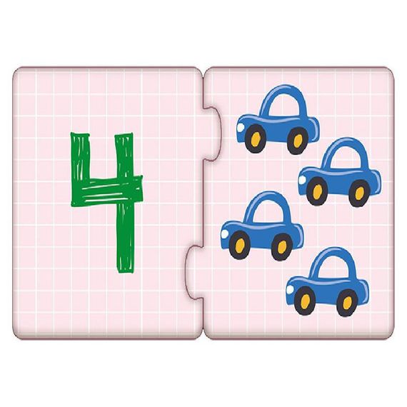 Детские пазлы-половинки "Изучаем цифры" 1214011 на укр. языке | Зображення 2