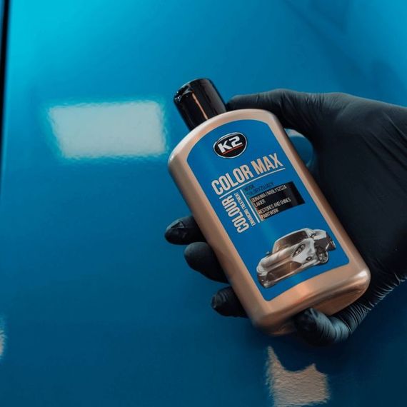 Поліроль восковий для кузова K2 Max Color синій 250 мл (K020BLUE) | Зображення 4