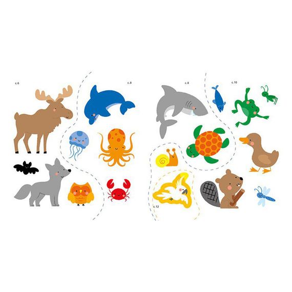 Развивающая книжка Мои первые слова Животные 1829001 с наклейками | Зображення 3