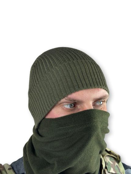 Шапка трикотажна Олива | Зображення 2