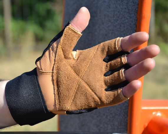 Рукавички для фітнесу MadMax MFG-269 Professional Brown S | Зображення 3