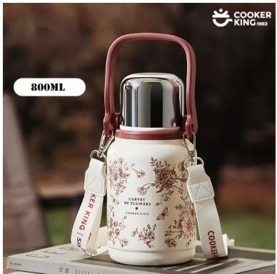 Кемпінговий термос COOKER KING 800 мл – вакуумний термос із нержавіючої сталі 316/304 для туризму та подорожей | Зображення 1
