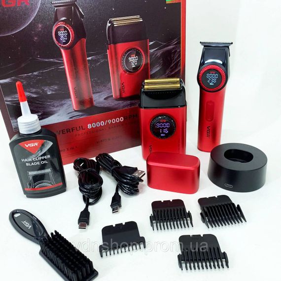 Машинка для стрижки аккумуляторная с керамическими ножами, Машинка для стрижки с мощным аккумулятором ZK-34 | Зображення 2