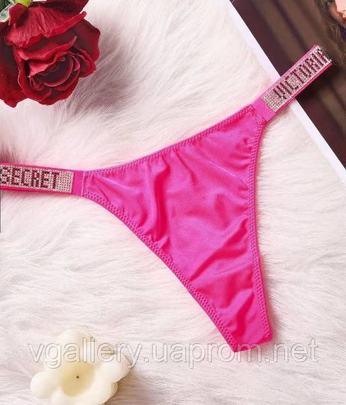 Жіночі стрінги Victoria's Secret зі стразами, жіночі стрінги Вікторія Сікрет, стрінги зі стразами, жіночі стрінги