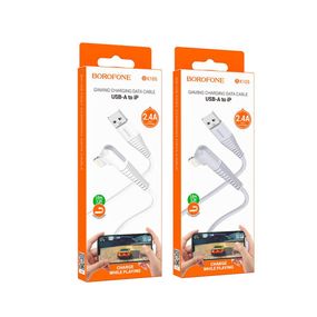 Кабель USB Borofone BX105 Corriente Lightning 2.4A Колір Бiлий