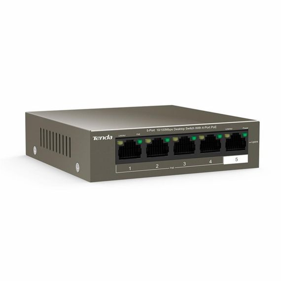 Комутатор мережевий Tenda TEF1105P-4-63W | Зображення 1