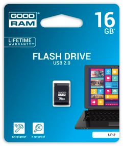 USB флеш накопичувач Goodram 16GB UPI2 Piccolo Black USB 2.0 (UPI2-0160K0R11)