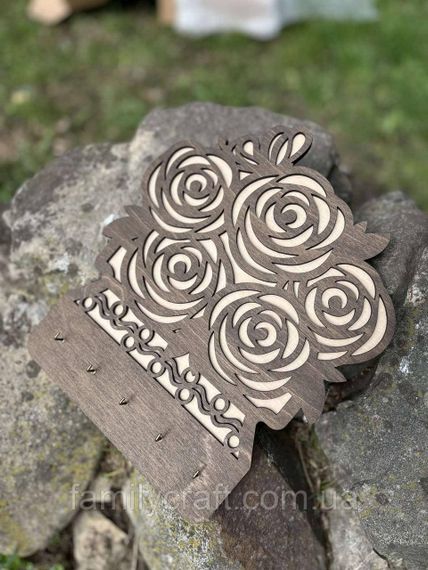 Настенная ключница из дерева Деревянный органайзер для ключей Держатель для хранения Персонализация | Зображення 9