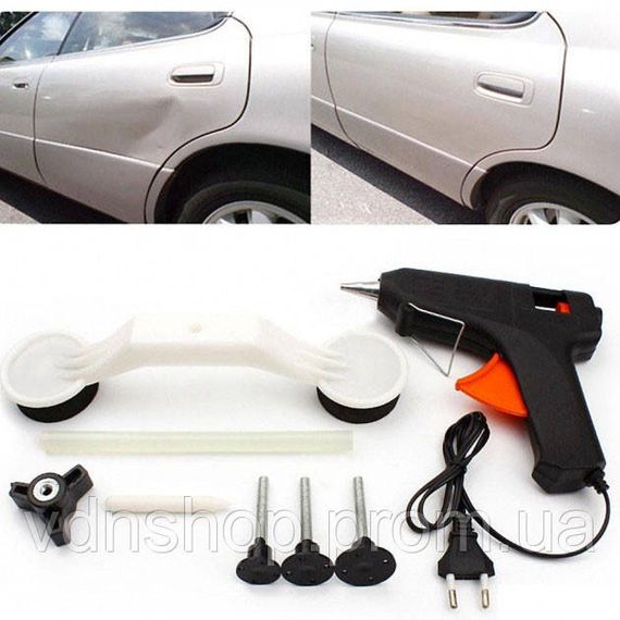 Інструмент для видалення вм'ятин на авто Clefers Pops-a-Den- Рихтування своїми руками - Клей, Пістолет, Присоска в комплекті UT-83 | Зображення 5
