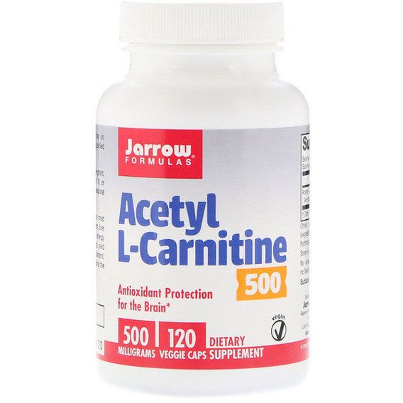 Комплекс Ацетил/Карнітін Jarrow Formulas Acetyl L-Carnitine 500 mg 120 Caps