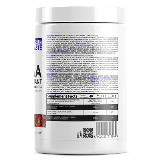 Амінокислоти BCAA Instant 400 g Pure | Зображення 1