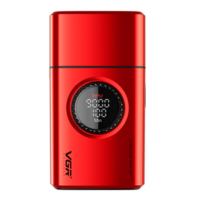 Электробритва VGR V-378 RED шейвер, двойное лезвие, триммер, регулировка мощности, LED дисплей