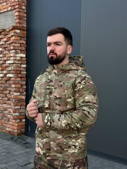 Куртка-парка HAN WILD G8 мультикам з флісовою підкладкою