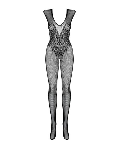 Комбінезон Obsessive з малюнком крил Bodystocking N112, чорний S\M sexstyle | Зображення 4