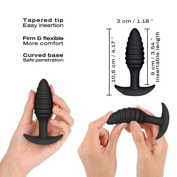 Анальна пробка Dorcel SPIRAL PLUG, діаметр 3 см, силікон | Зображення 1