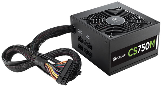 Блок живлення Corsair CS750M / 750W / 1x 20+4, 1x 4+4, 4x 6+2 pin б/в | Зображення 1