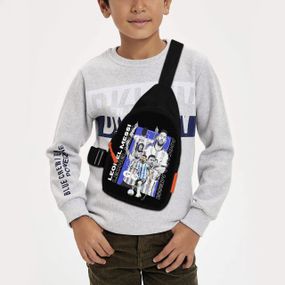 Сумка через плече дитяча Ліонель Мессі 29х17 см сумка слінг для хлопчика (02072)