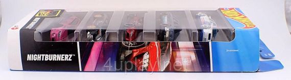 Hot Wheels Nightburnerz Подарунковий набір з 5-ти машинок Хот Вілс Вуличні гонщики | Зображення 4