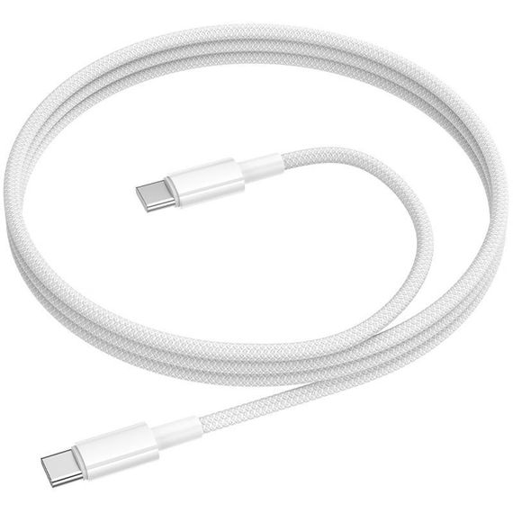 Дата кабель Borofone BX117 Source Type-C to Type-C 60W (1m) White | Зображення 2
