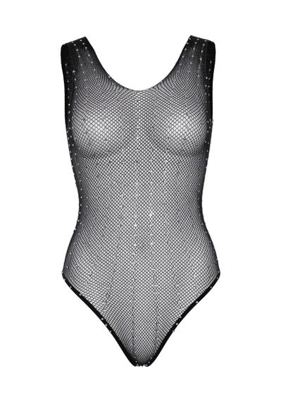 Leg Avenue Rhinestone fishnet bodysuit OS Black Sex Aura | Зображення 4