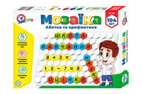 Мозаика Технок Азбука и арифметика T-2223 104 детали