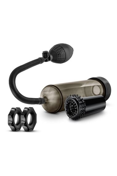 Набір для стимуляції та накачування пеніса Blush Quickie Kit чорний sexstyle | Зображення 2