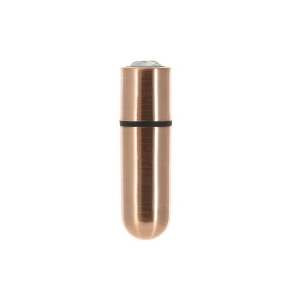 Віброкуля PowerBullet First-Class Bullet 2.5″ з Key Chain Pouch, Rose Gold, 9 режимів вібрації Sex Aura