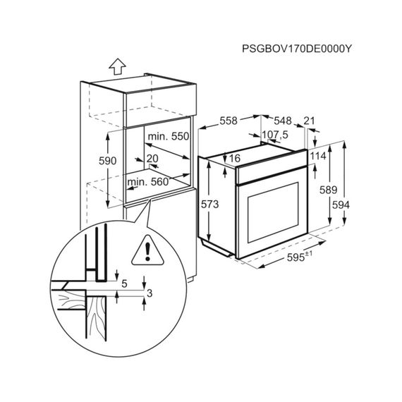 Духова шафа Electrolux EOD6C77WV | Зображення 6