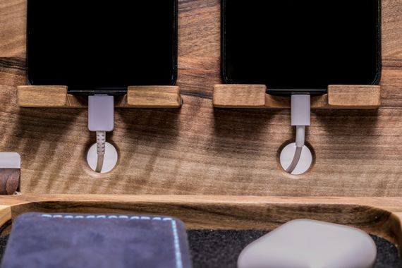 Органайзер для двох iPhone та годинника Apple «Double iBook iWatch» з гравіюванням | Зображення 8