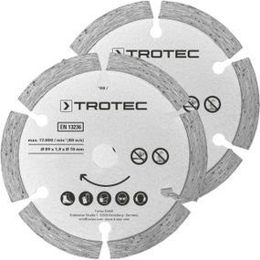 Диск відрізний алмазний Trotec 2 Diamond 89х10х1,8 (2 шт) (6215001302)
